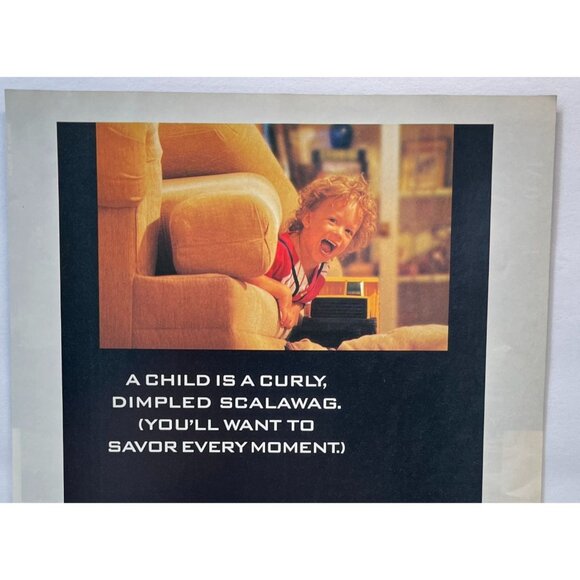 Pentax Camera Print Ad Vintage 90s IQZoom 160 Curly Hair Child Life is Fun - Picture 5 of 5